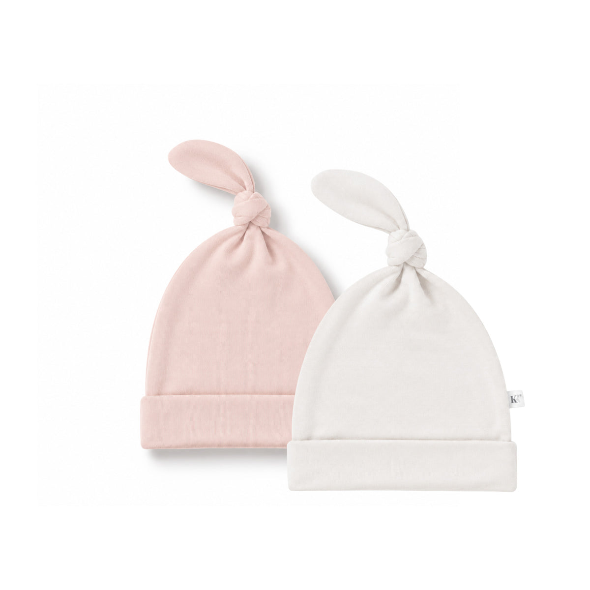 2-Pack Cosy Knot Hat - Blush + Ivory