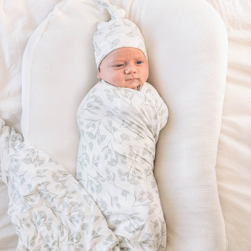 Bamboo Luxe Swaddle Set - Leafscape