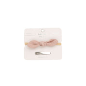 Linen Petite Bow- Blush