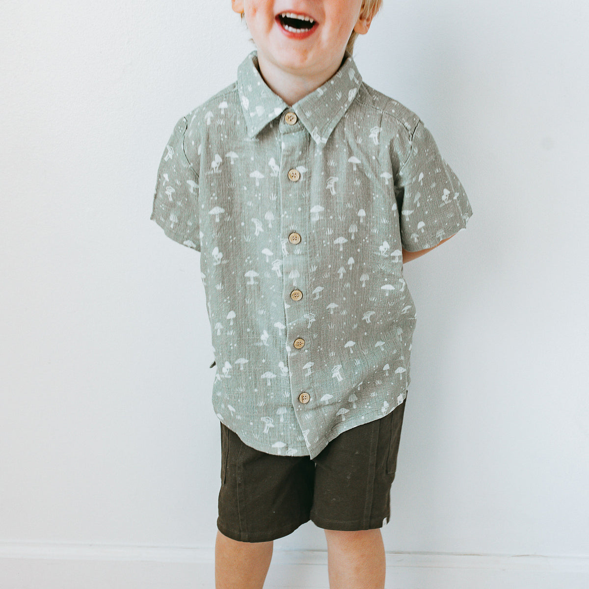 Linen Shirt - Mosswood