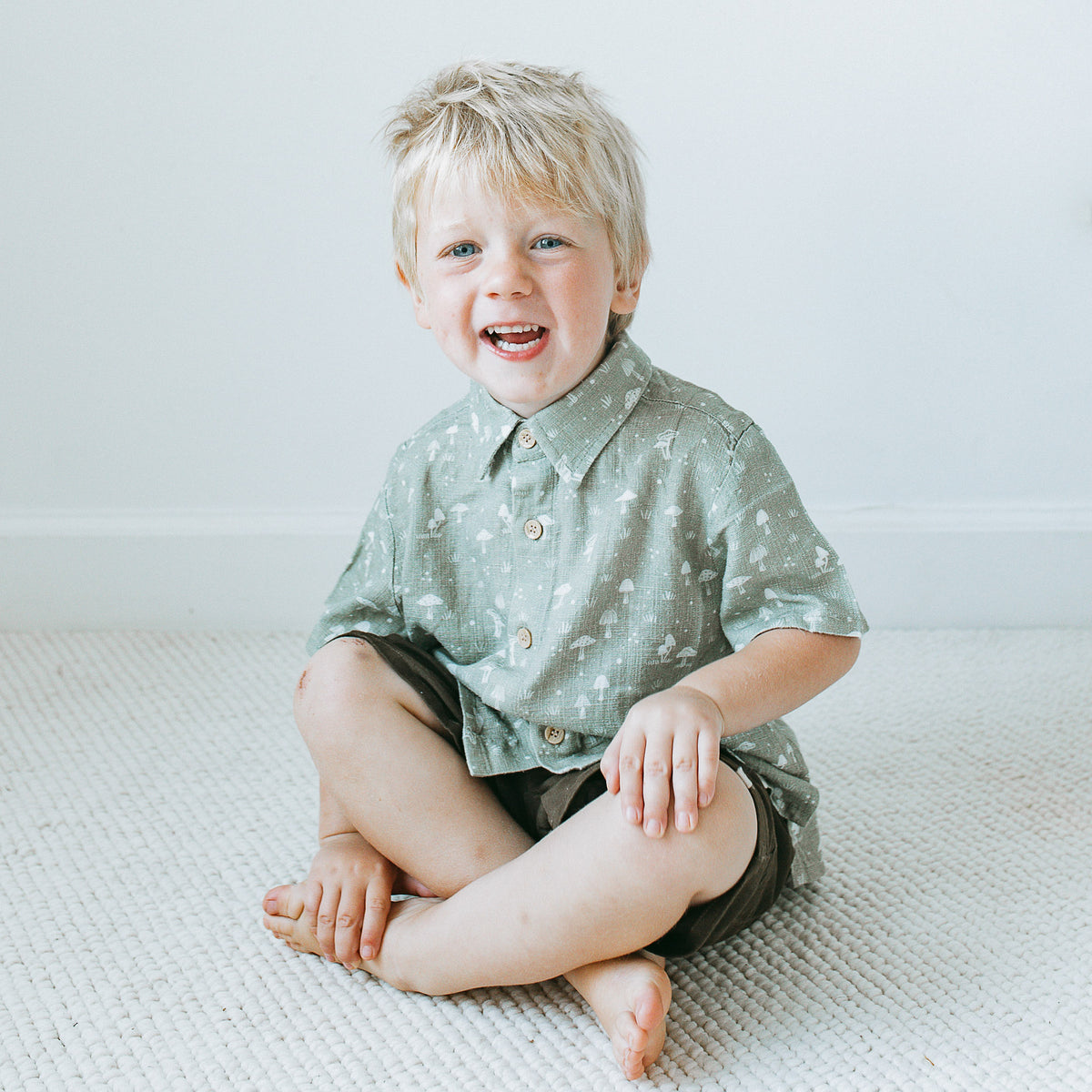 Linen Shirt - Mosswood