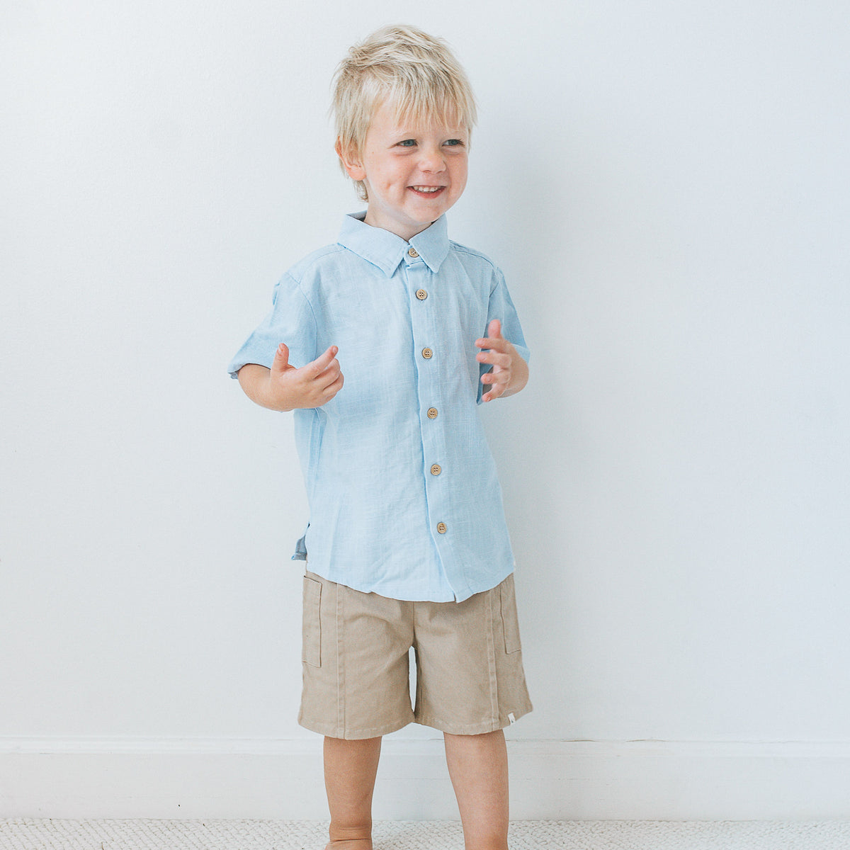 Linen Shirt - Grey Mist