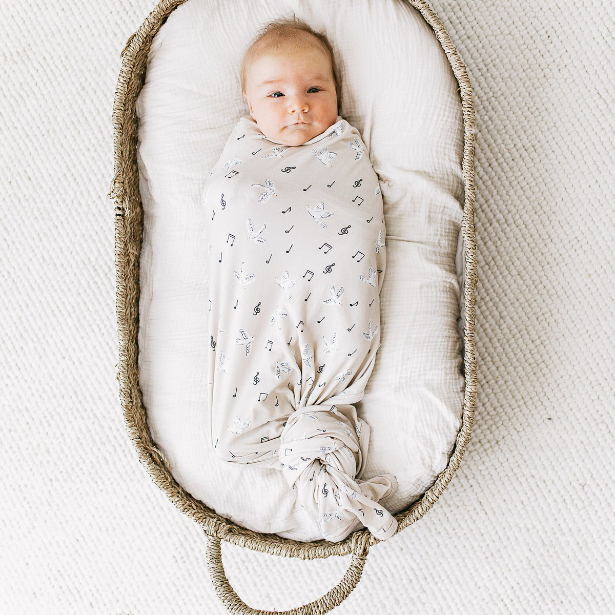 Bamboo Luxe Swaddle Set - Singing Bird
