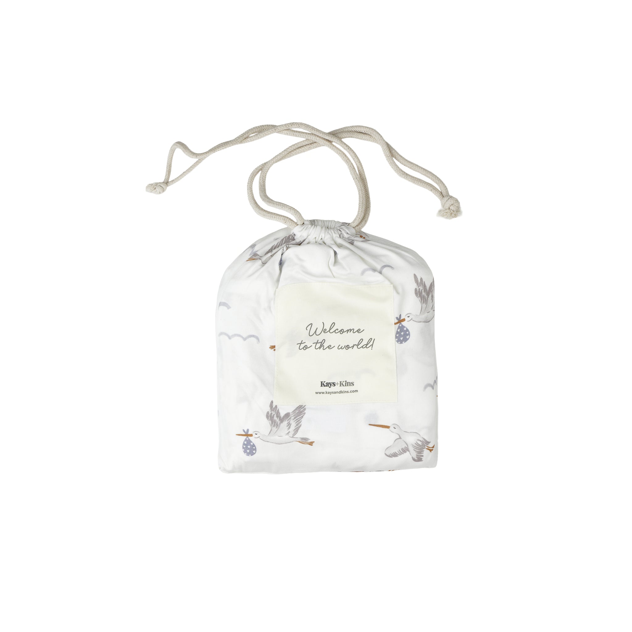 Bamboo Luxe Swaddle Set - Stork