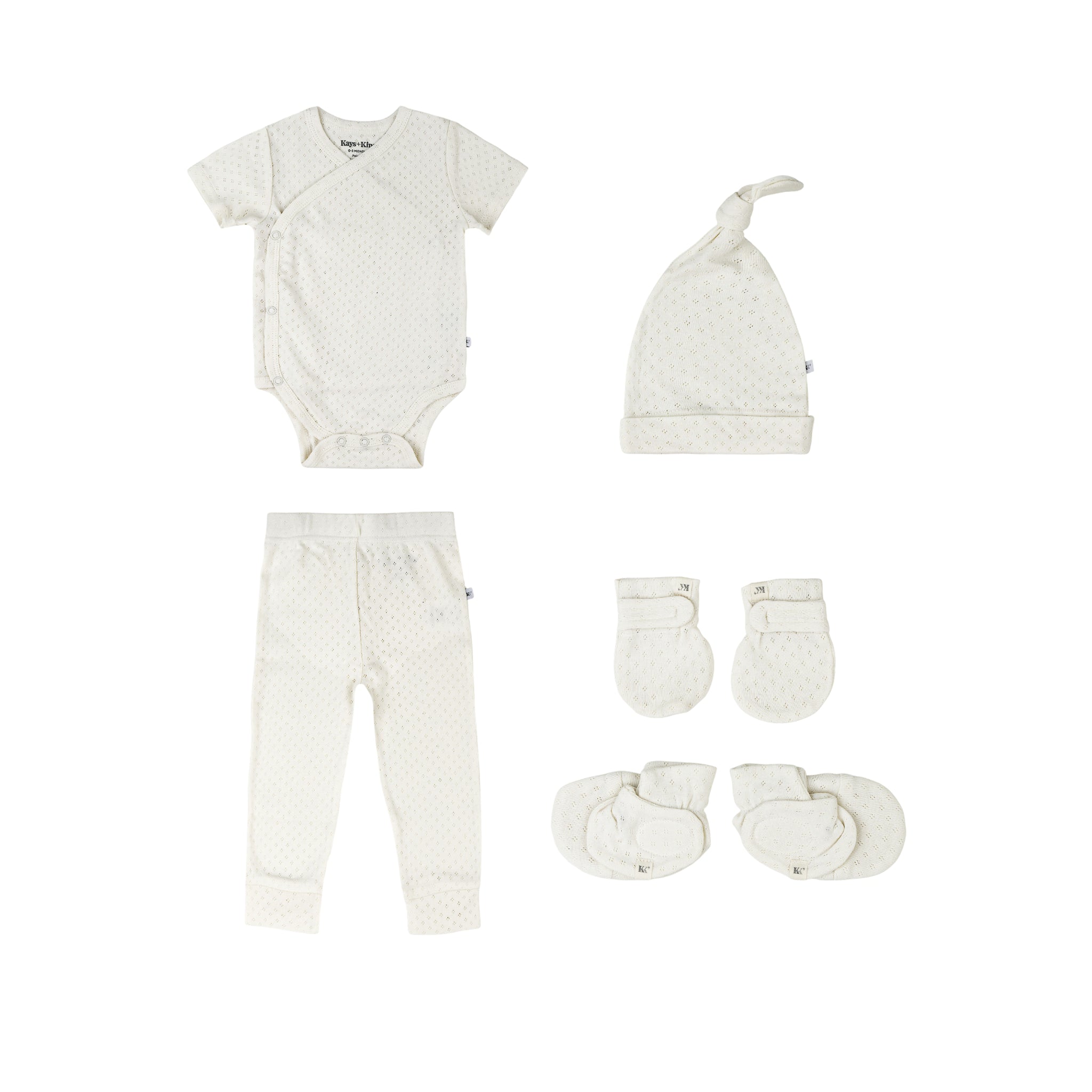 Newborn Kimono Set-Warm Ivory