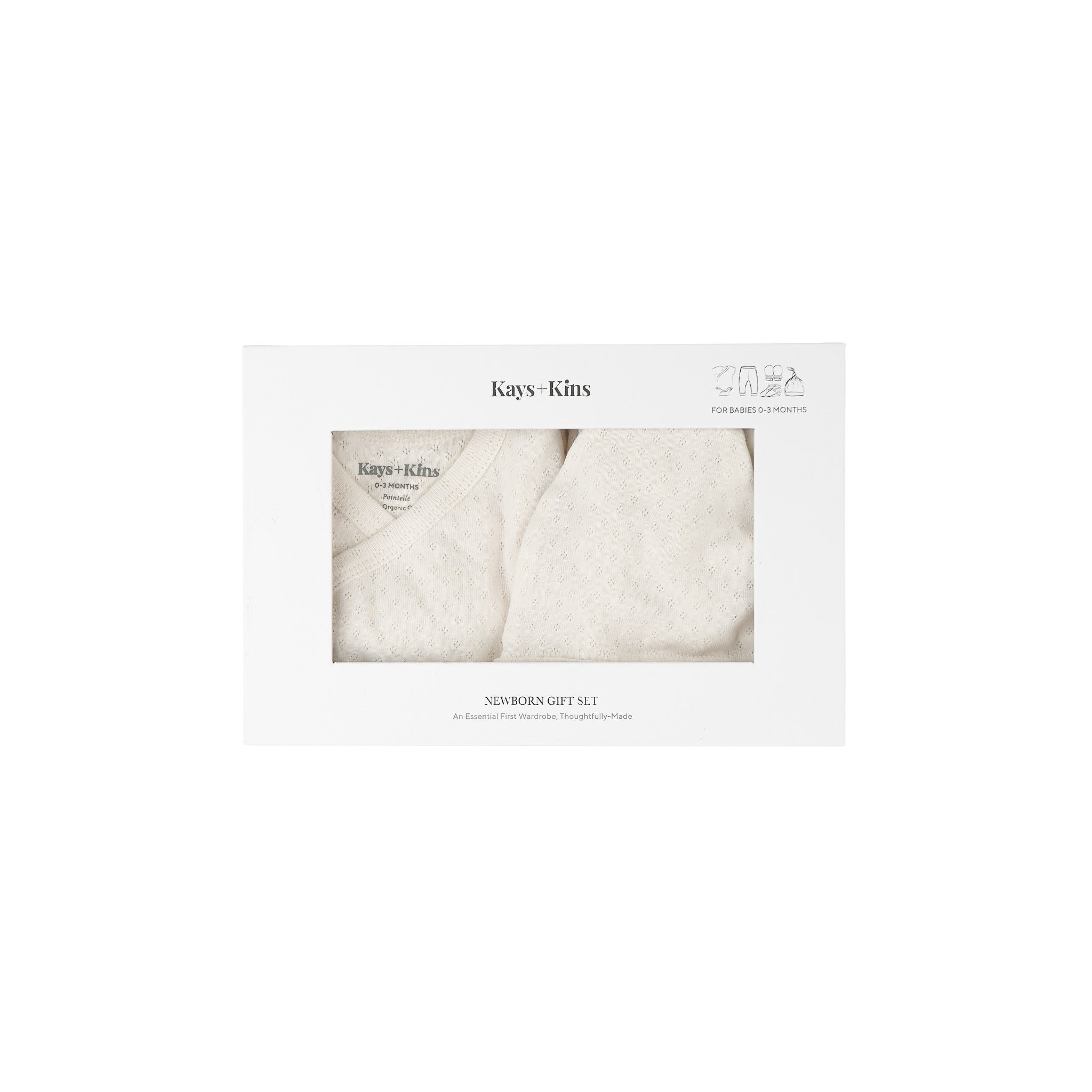 Newborn Kimono Set-Warm Ivory
