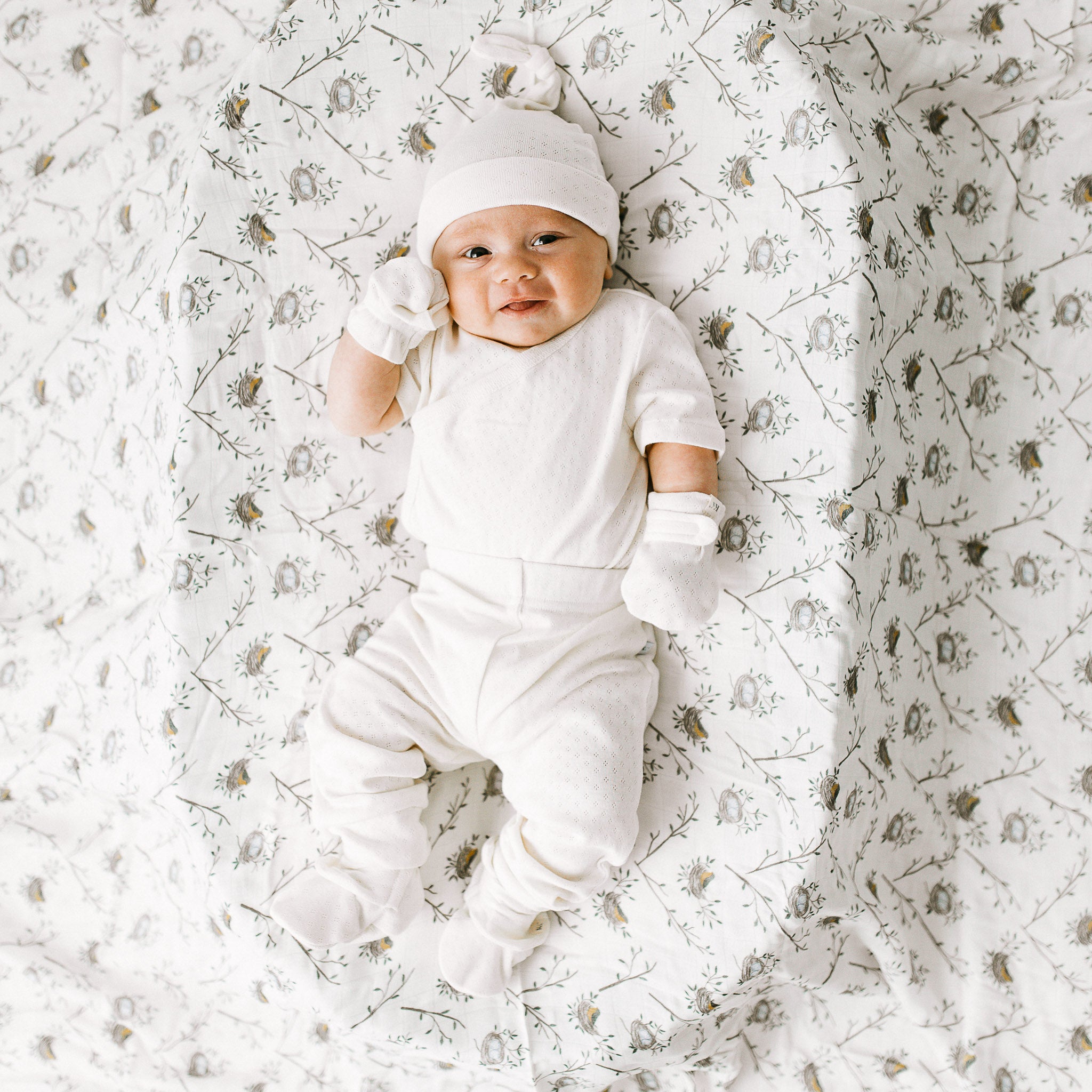 Newborn Kimono Set-Warm Ivory