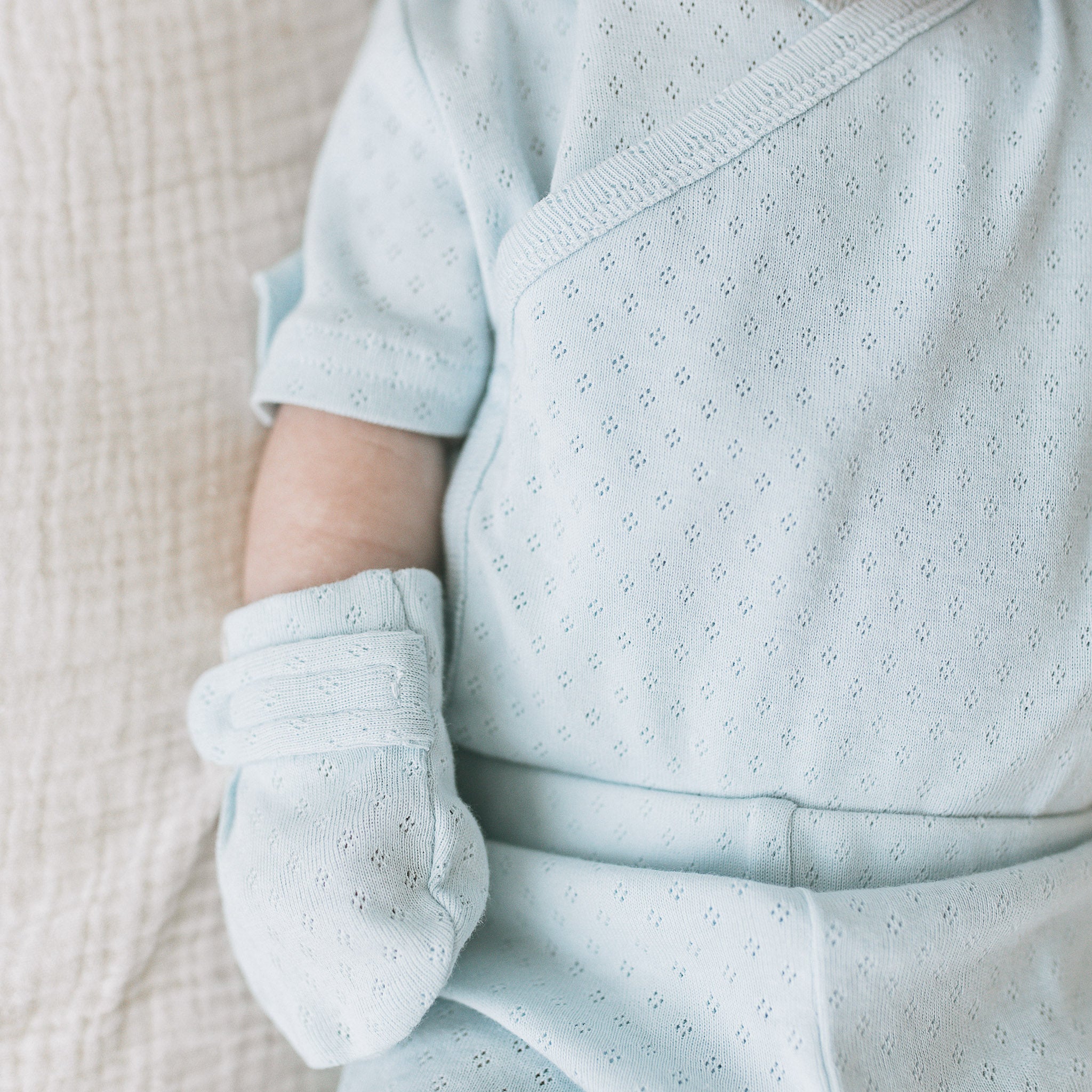 Newborn Kimono Set-Cloud Blue