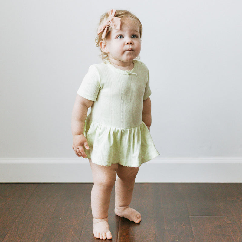 Pointelle Dress - Jade