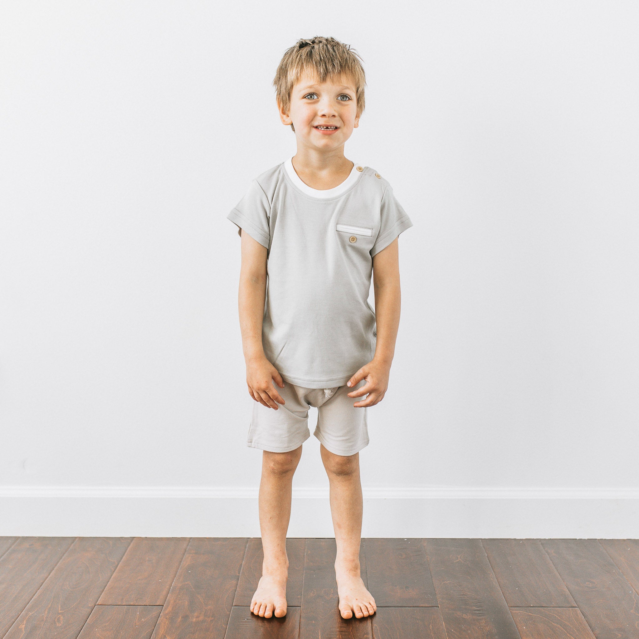 Pocket Tee -Wooly Grey