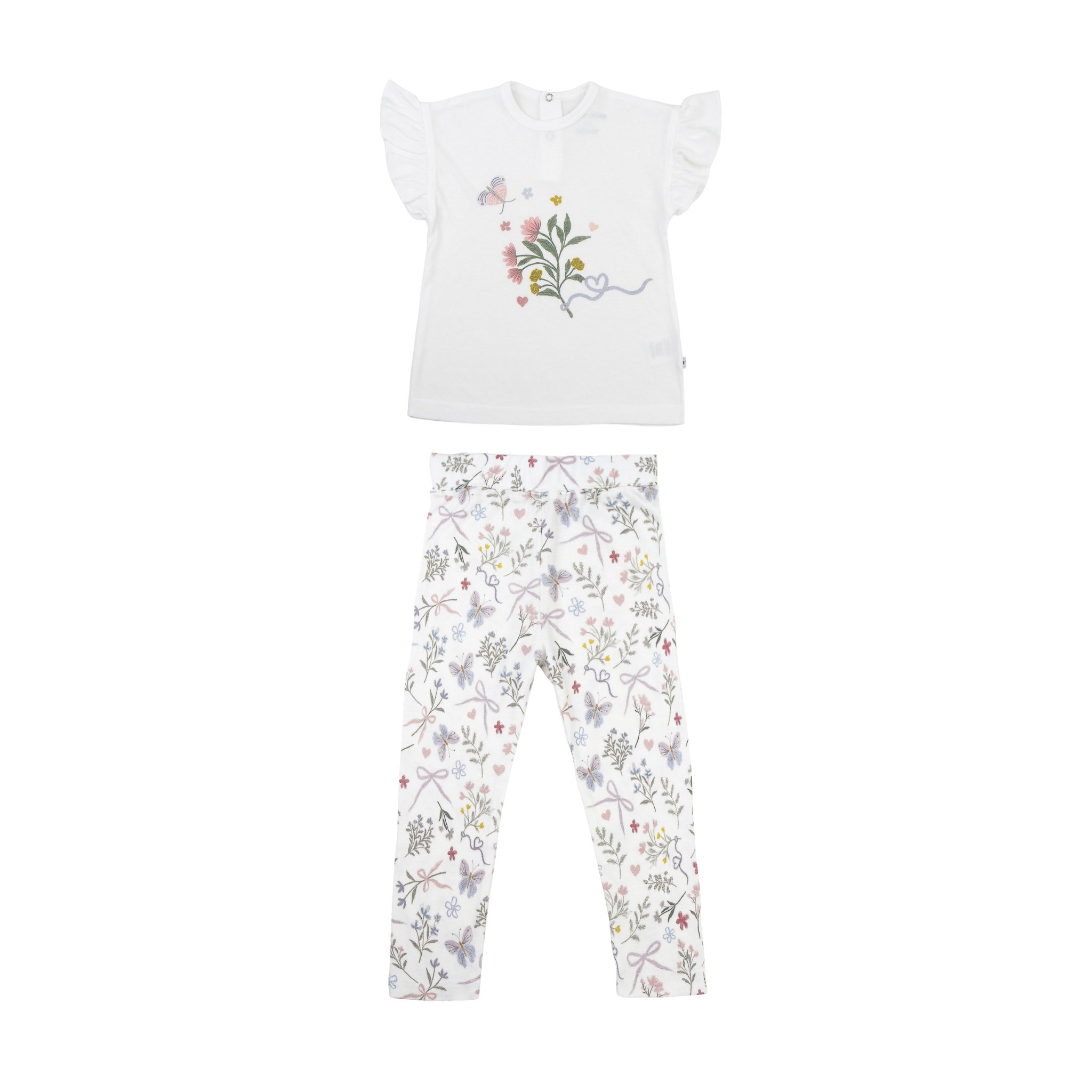 Frilled Sleeves Top + Leggings - Tenderbloom