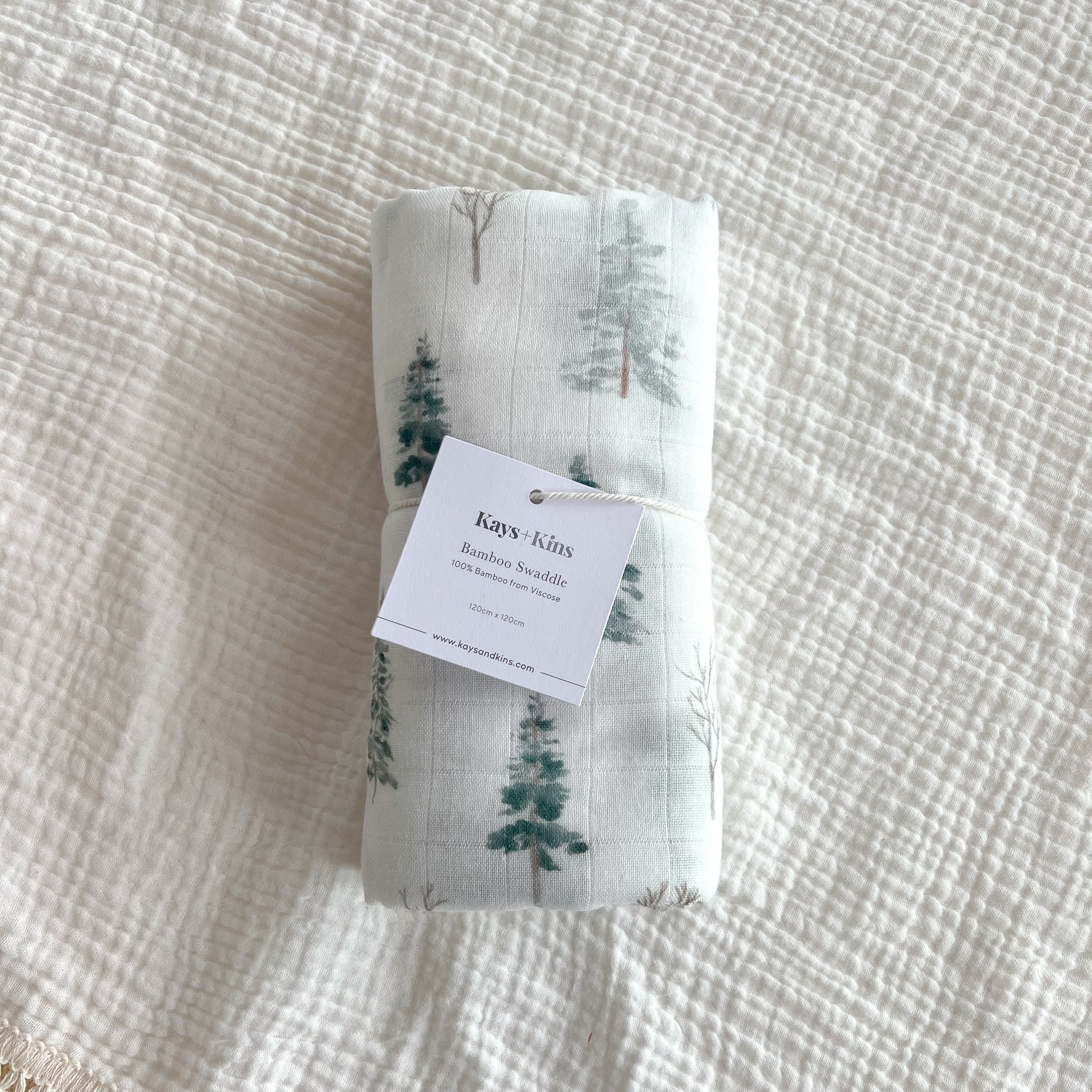 Organic Bamboo Swaddle - Pine Forest