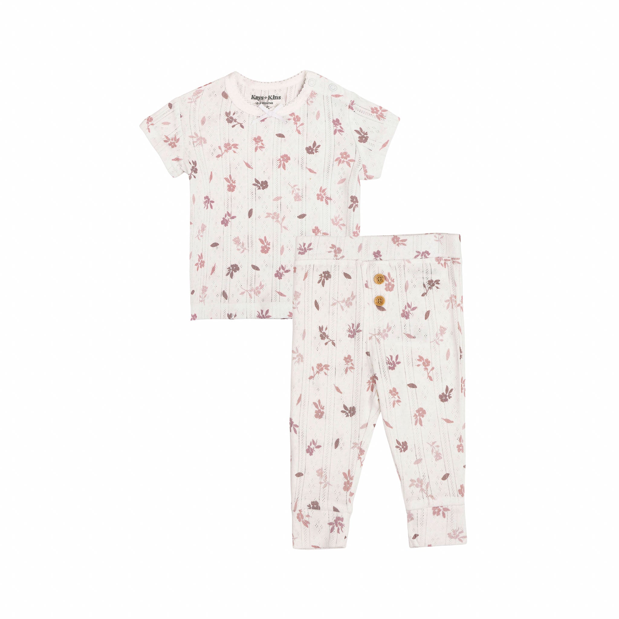 Pointelle Top + Leggings - Roselle