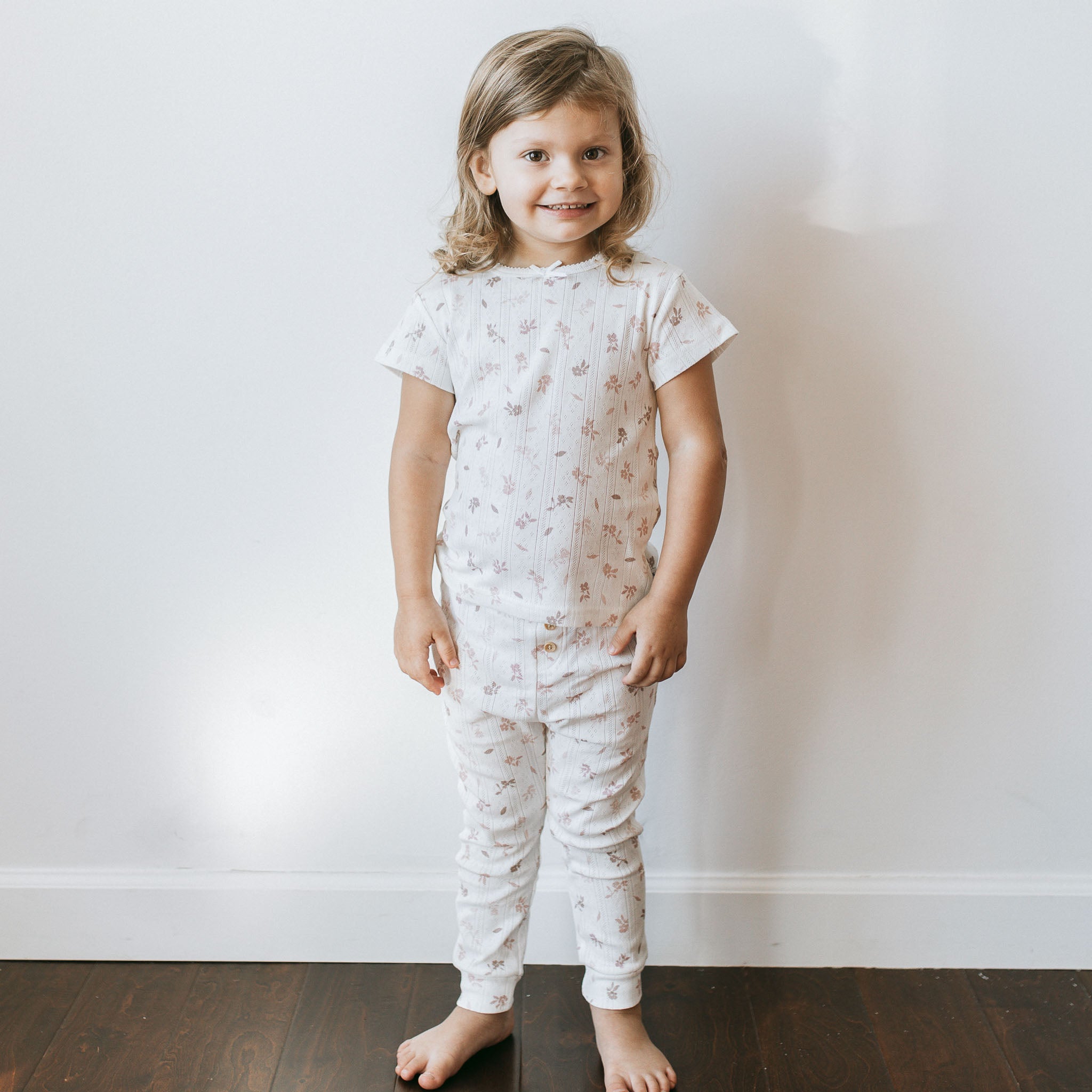 Pointelle Top + Leggings - Roselle