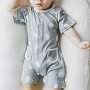 Buttoned Romper - Volley Vibes