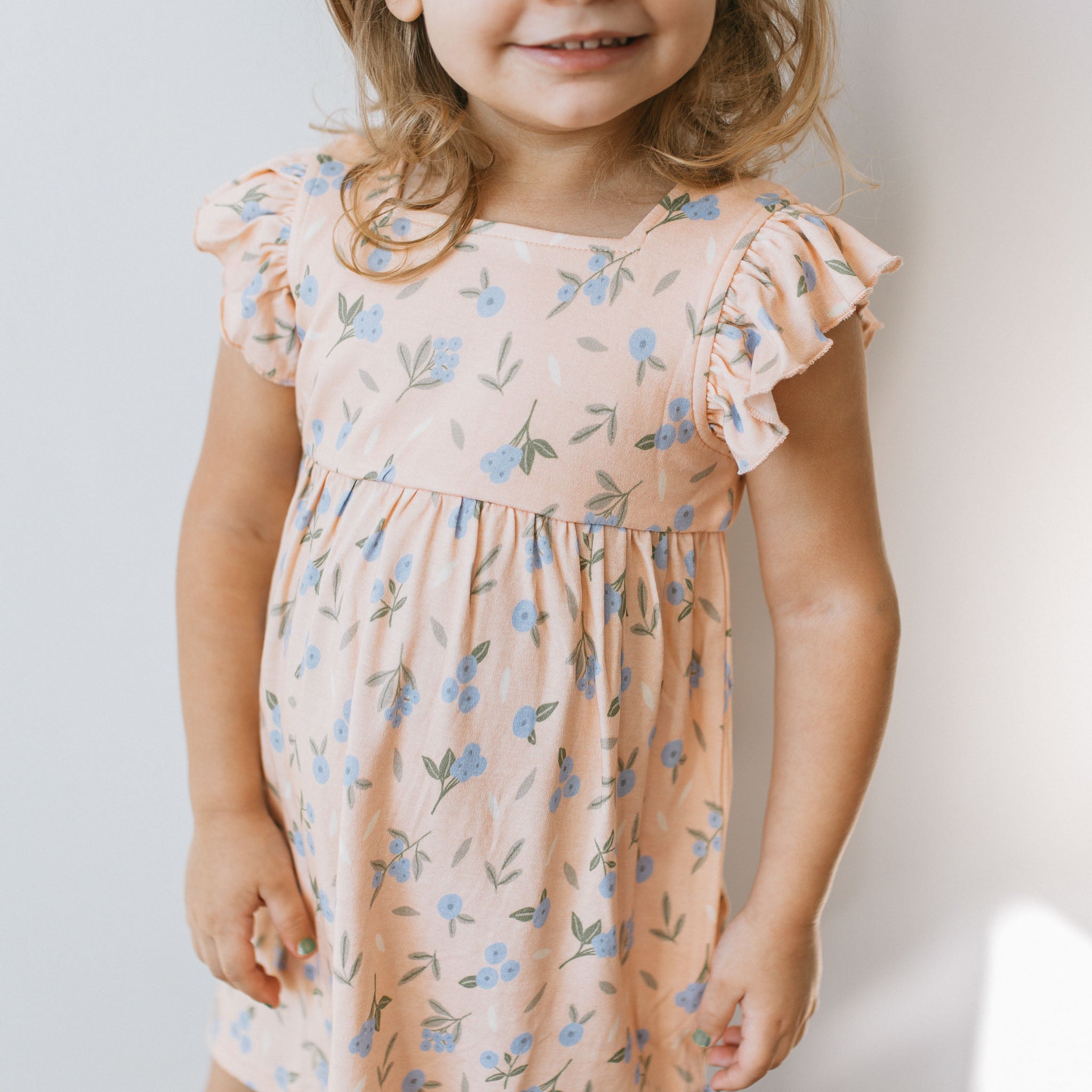 Ruffled Dress - Huckleberry