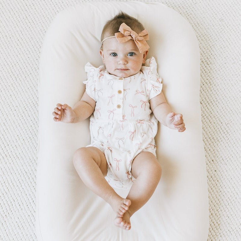 Ruffle Bubble Romper - Ribbons