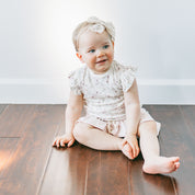 Ruffled Sleeves Top - Blooming Breeze