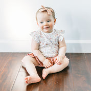 Ruffled Sleeves Top - Blossom Bouquet