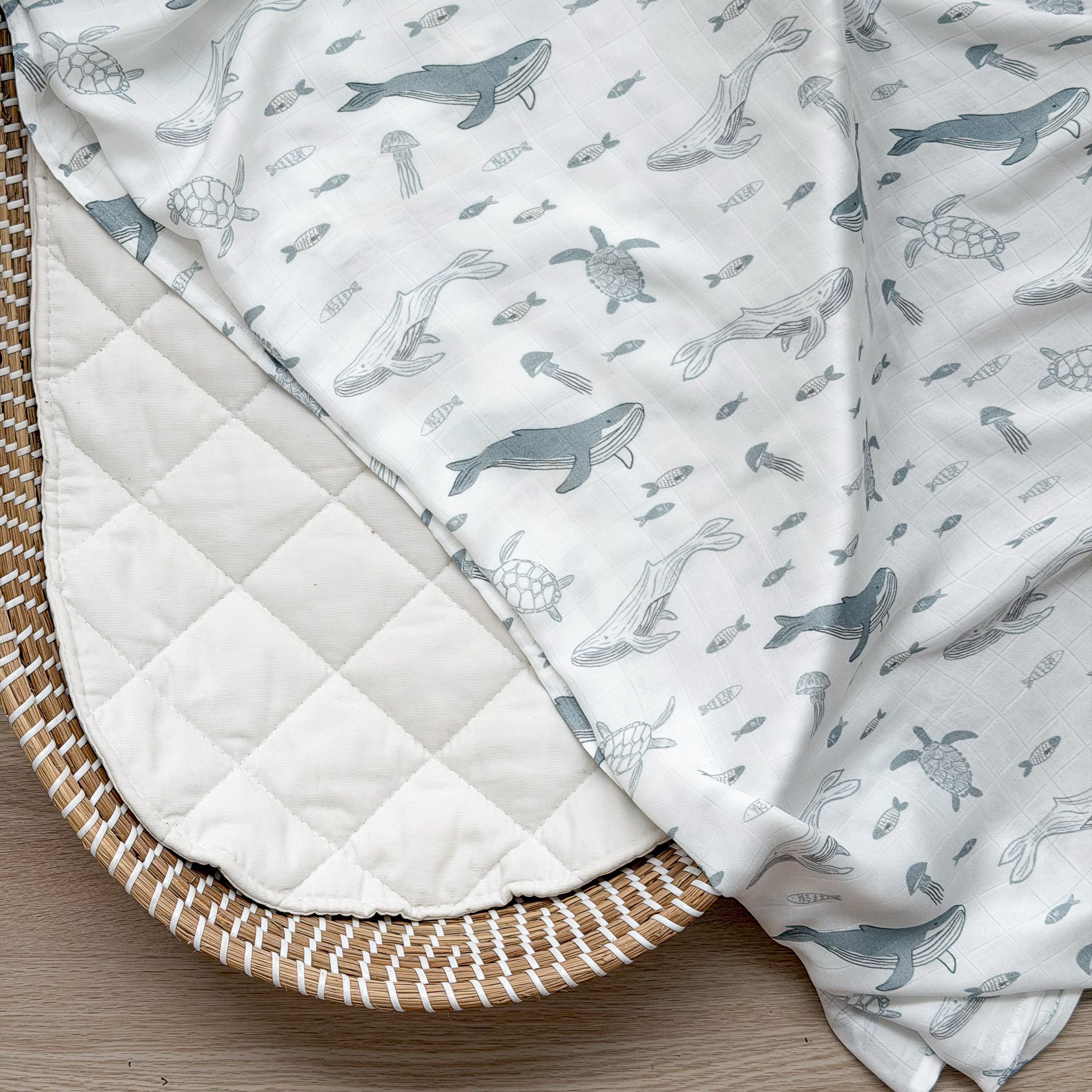 Bamboo Swaddle - Whale Song