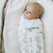 Bamboo Swaddle - Whale Song