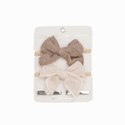 Muslin Bow Set - Serenity Duo