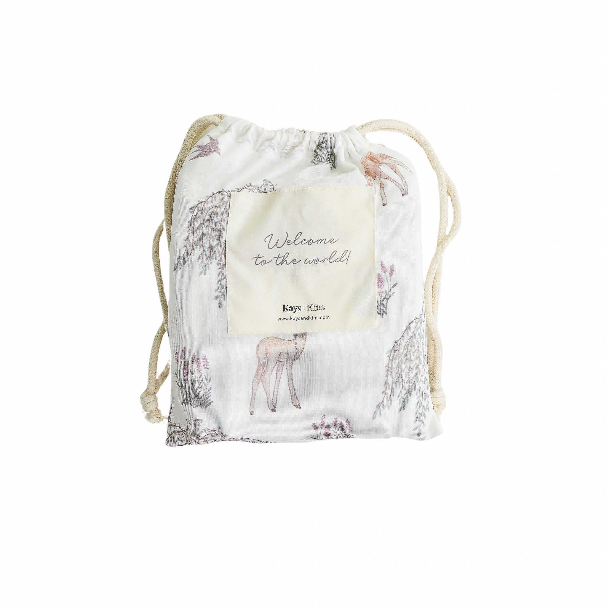 Bamboo Luxe Swaddle Set - Fawn Garden