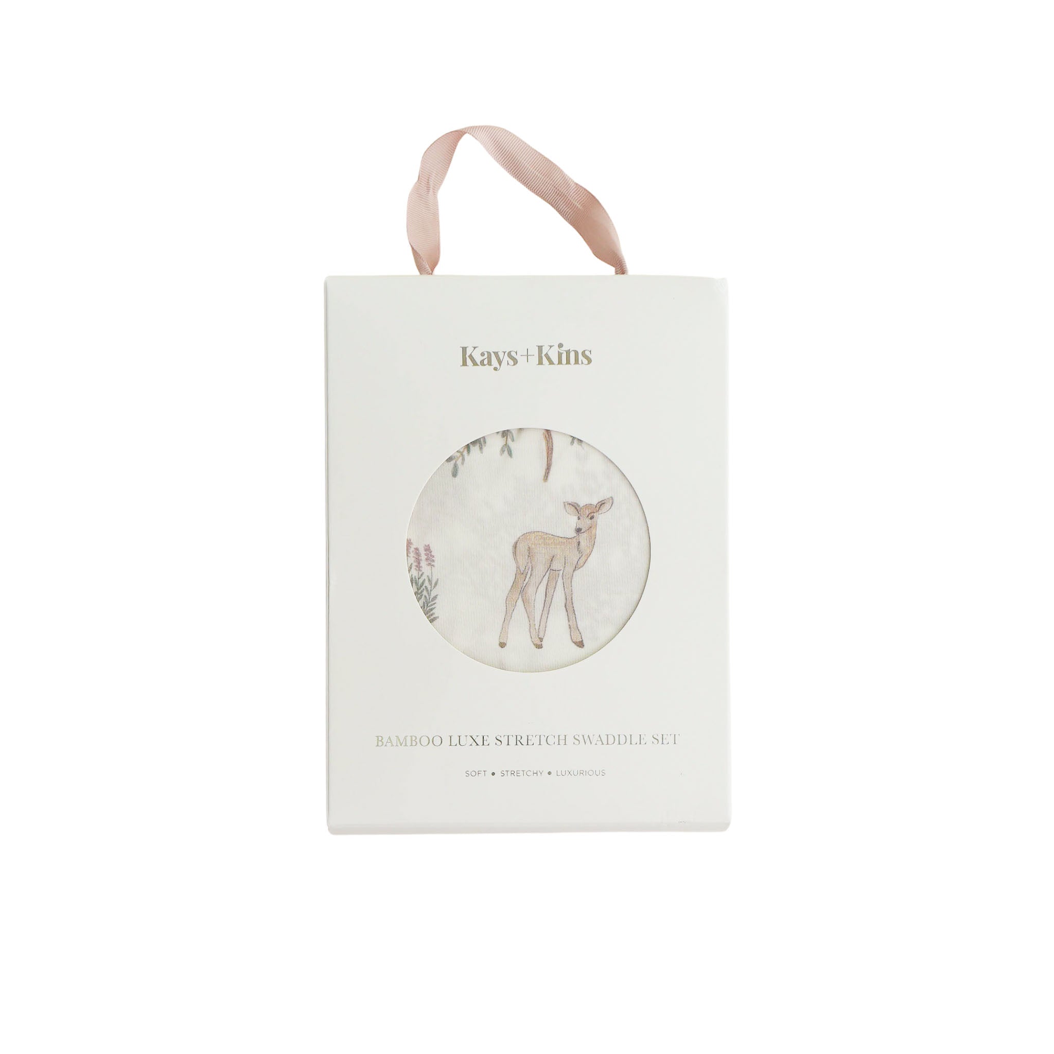 Bamboo Luxe Swaddle Set - Fawn Garden