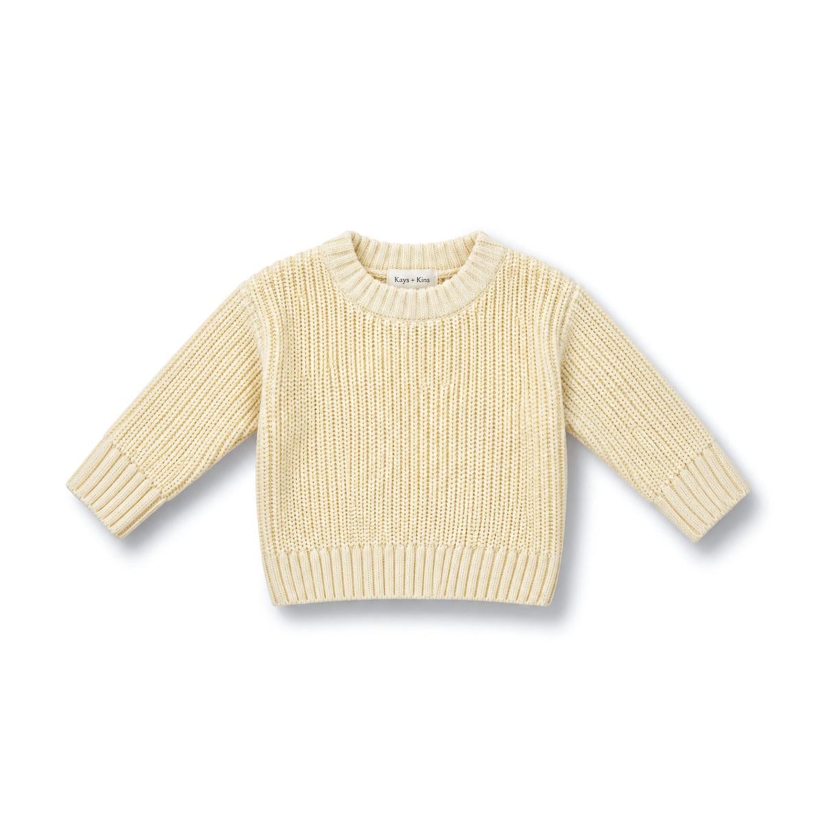 Organic Knit Sweater - Beige