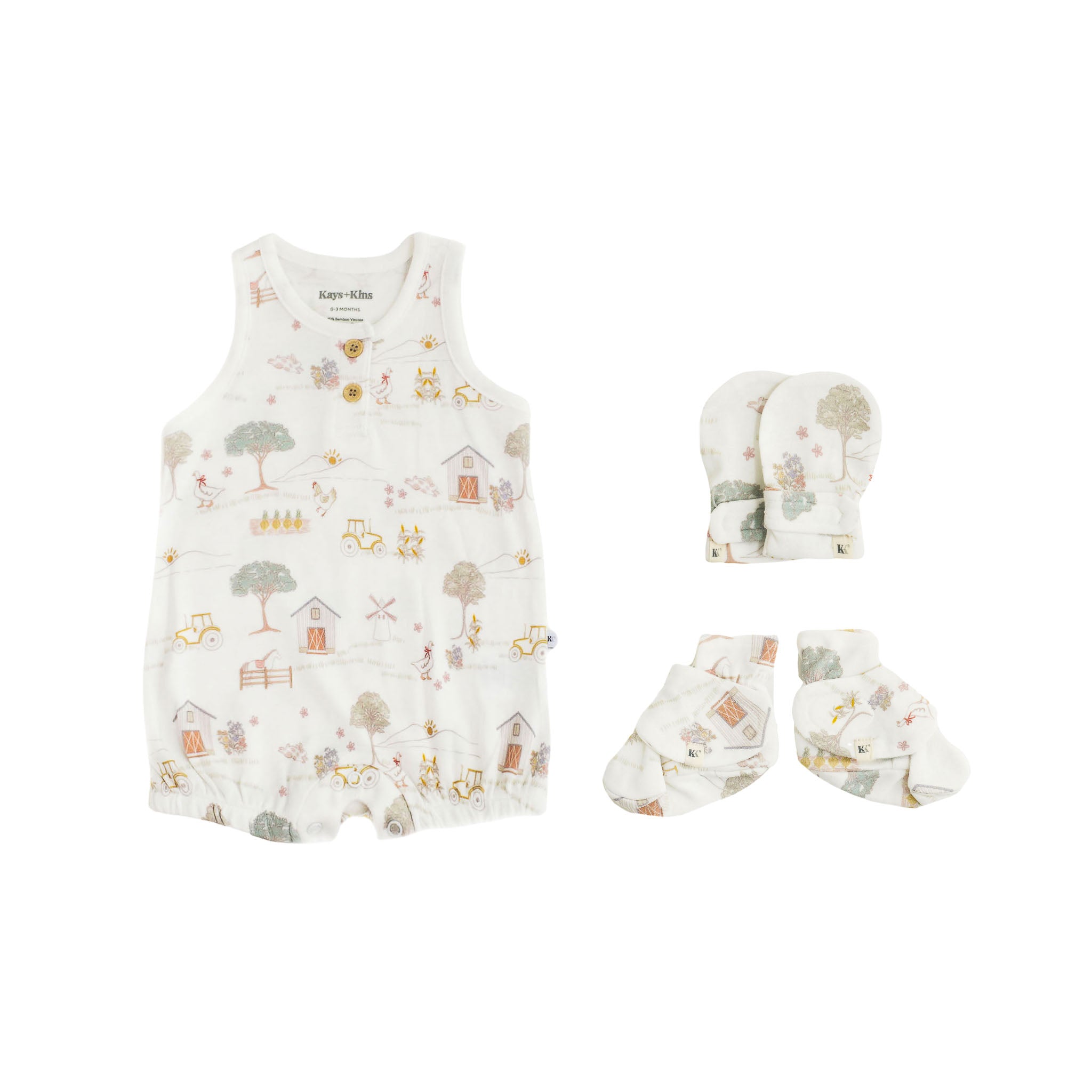 Tank Romper Set- Farm Yard