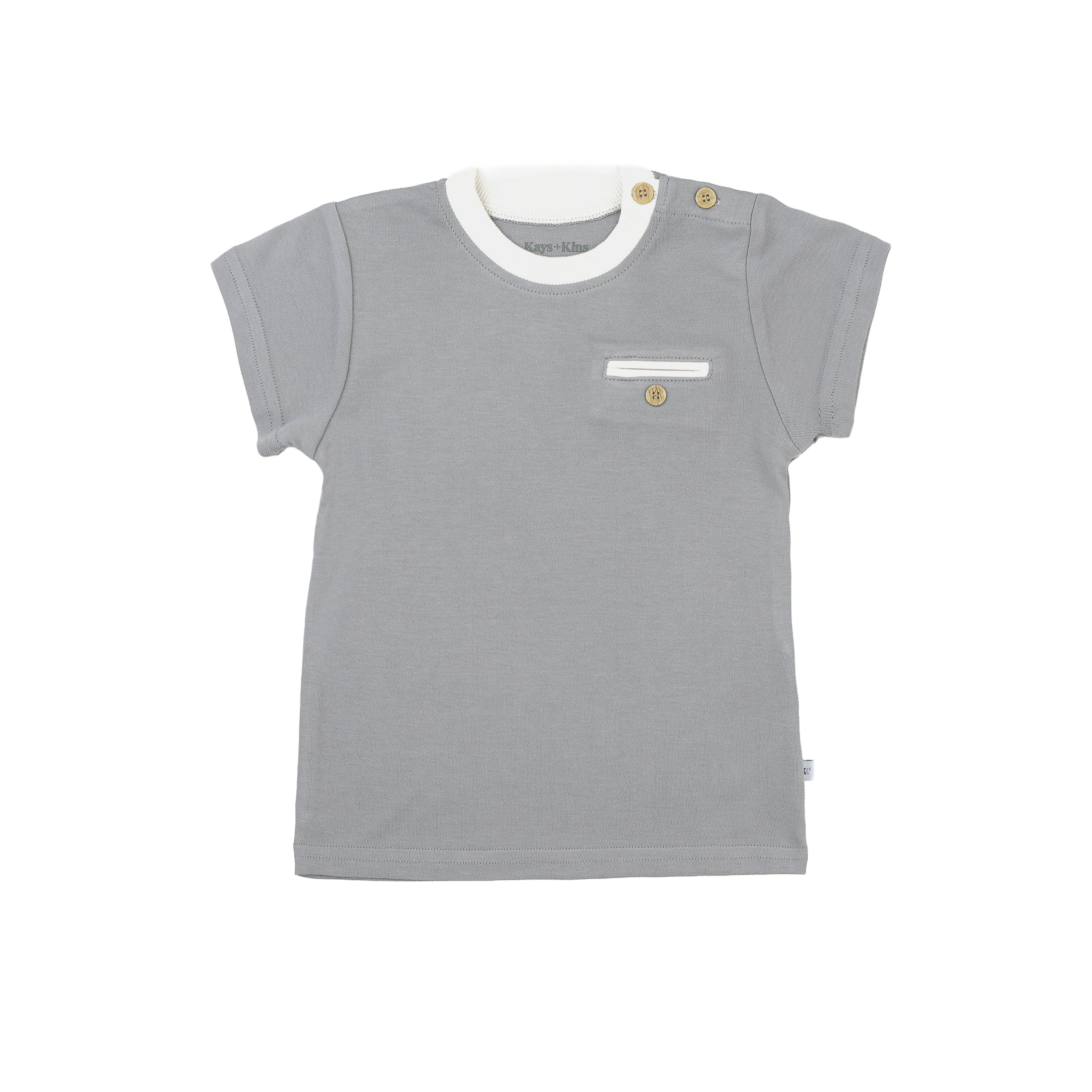 Pocket Tee -Grey Morn
