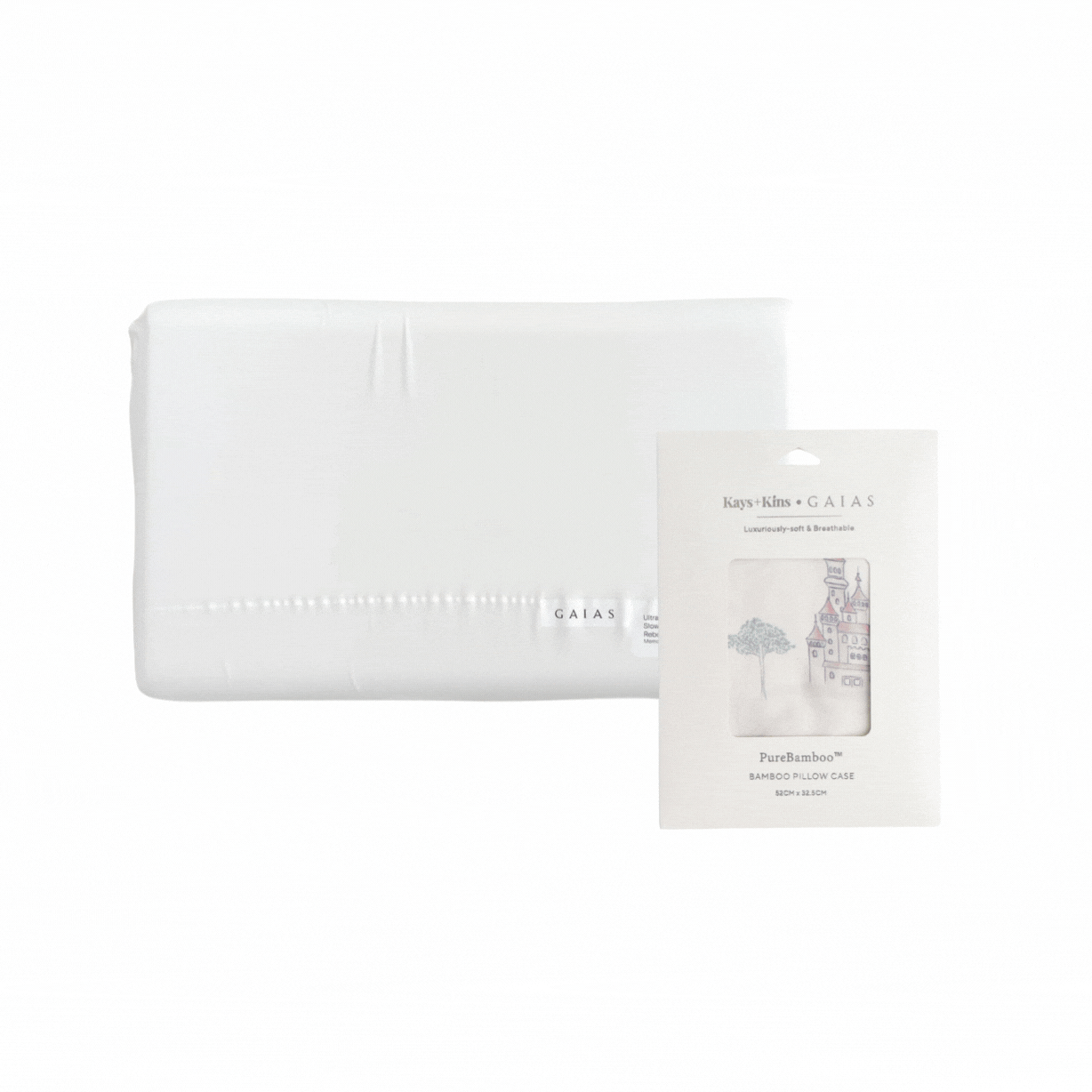 Baby Memory Foam Pillow + Bamboo Pillow Case