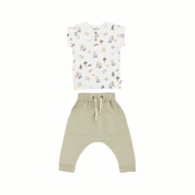 Tee + Slouch Pants