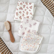 3-Pack Bamboo Washcloth- Petal Mist