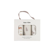 3-Pack Bamboo Washcloth-Enchanted Forest