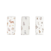 3-Pack Bamboo Washcloth-Enchanted Forest