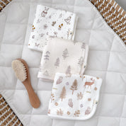 3-Pack Bamboo Washcloth-Enchanted Forest