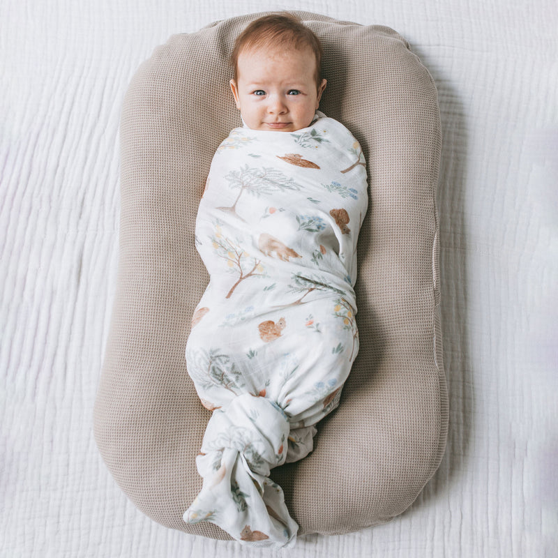 Bamboo Swaddle - Woodland Citrus