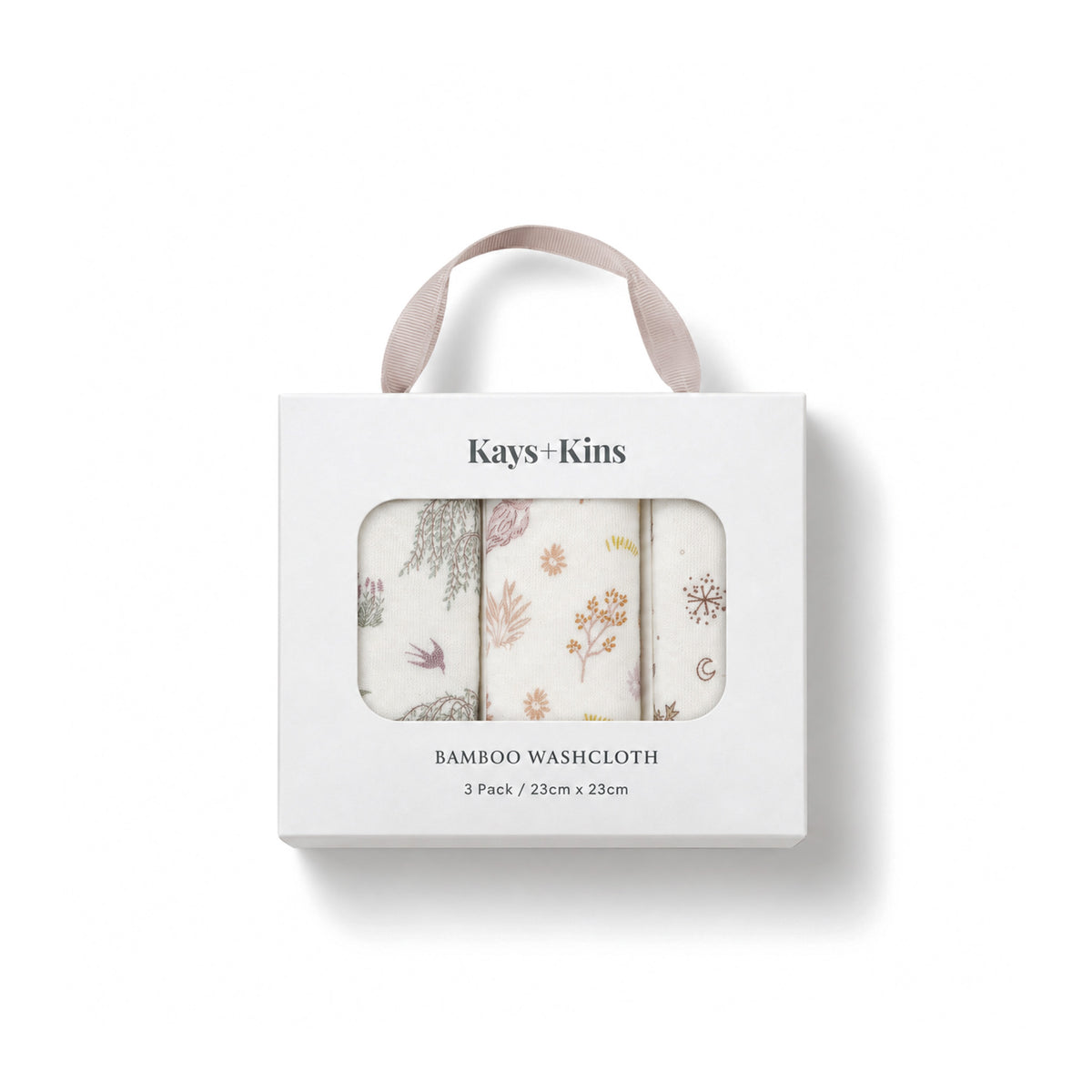 3-Pack Bamboo Washcloth-Whispering Woods