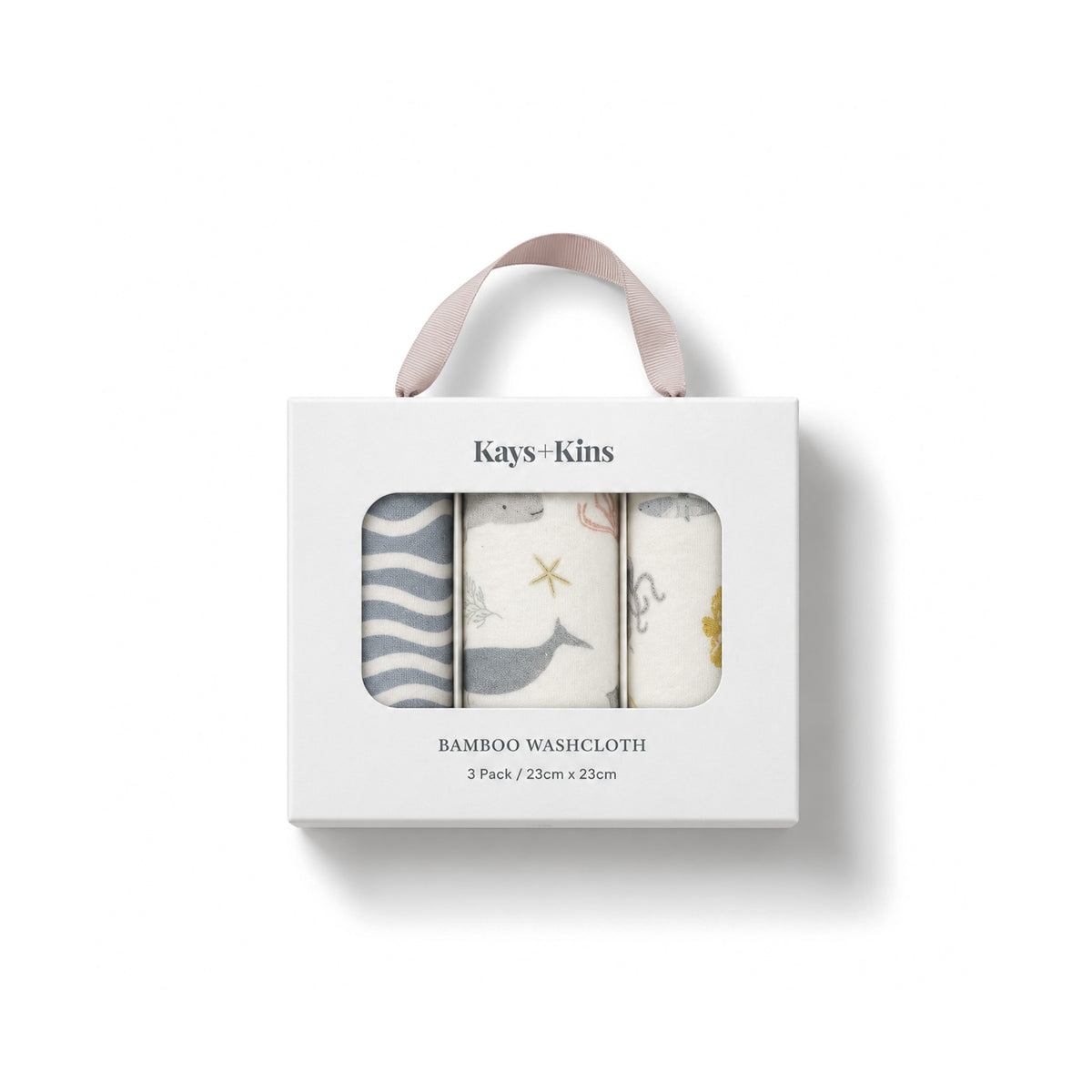 3-Pack Bamboo Washcloth-By The Sea