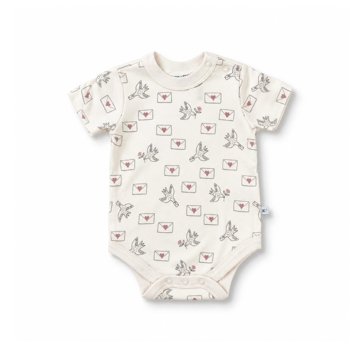 Short Sleeve Bodysuit - Love Letter