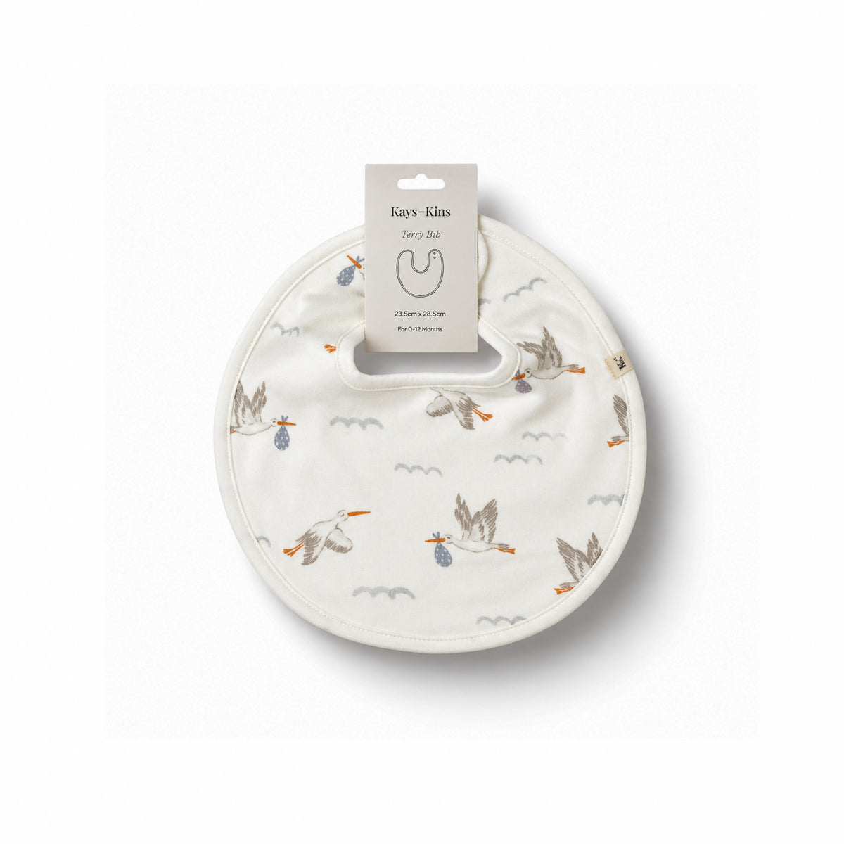 Terry Bib - Stork