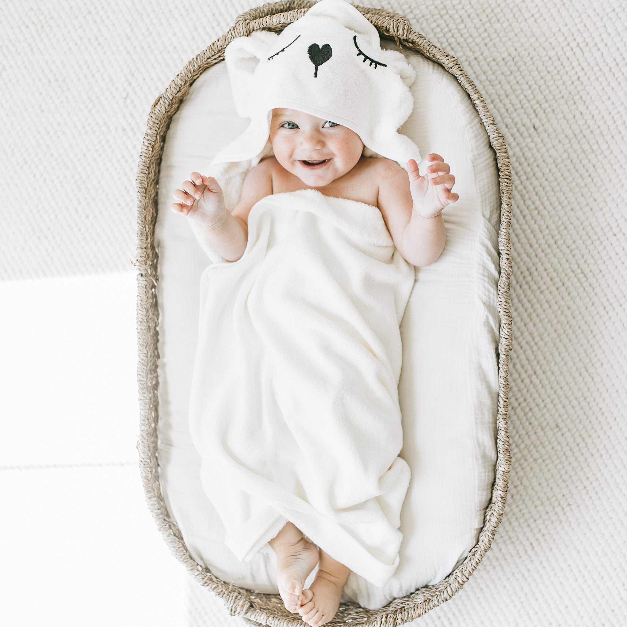 100% Bamboo Hooded Towel - Bunny
