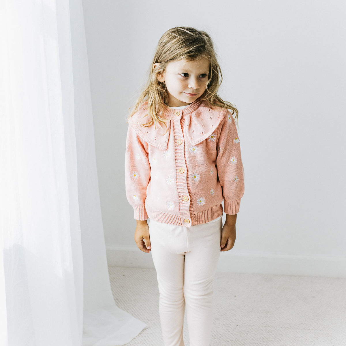 Embroidered Cardigan - Daisies