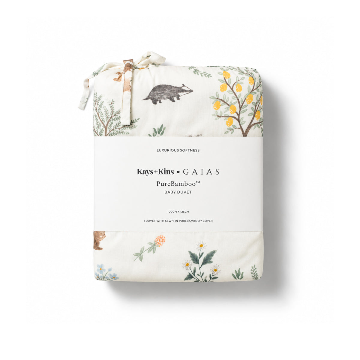 Bamboo Baby Duvet - Woodland Citrus