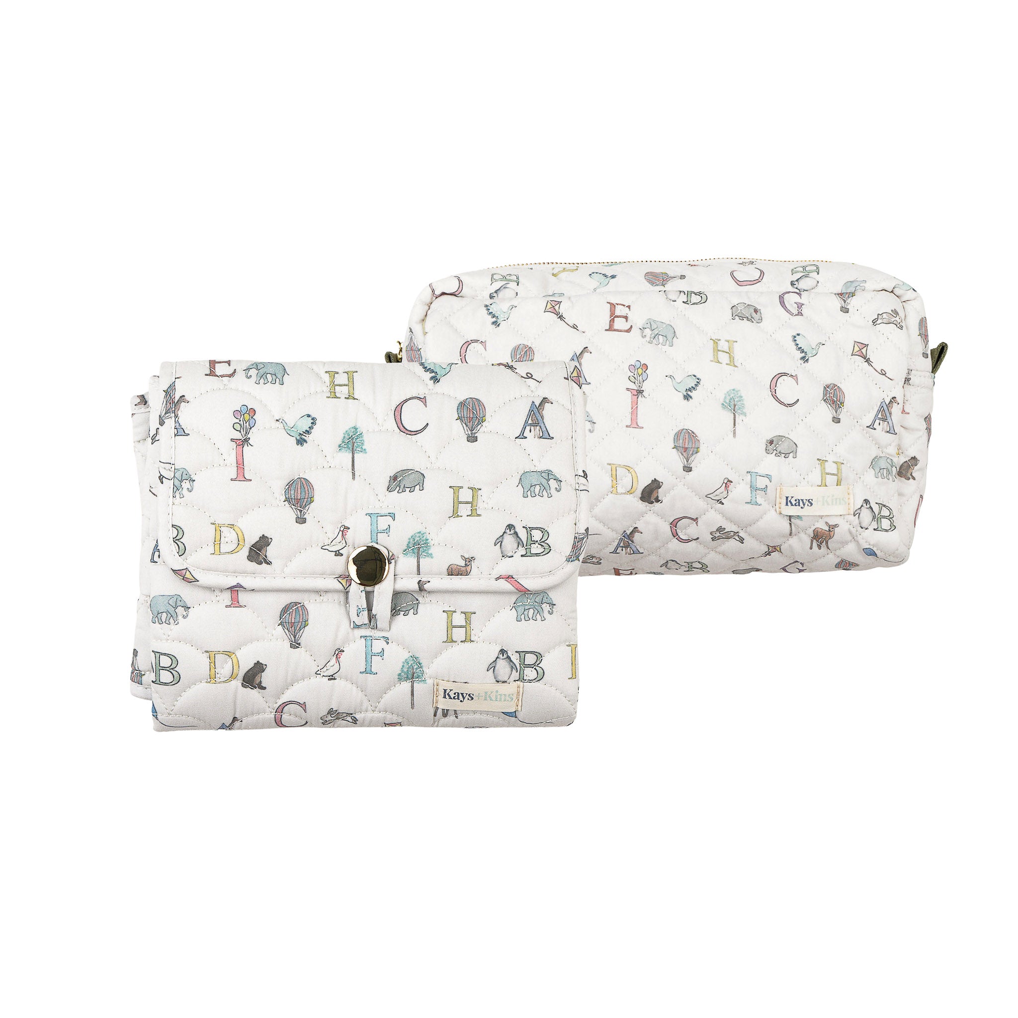 Portable Changing Pad - Letter Animal