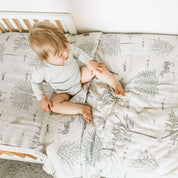 Duvet + Fitted Crib Sheet Set - Safari Wonders