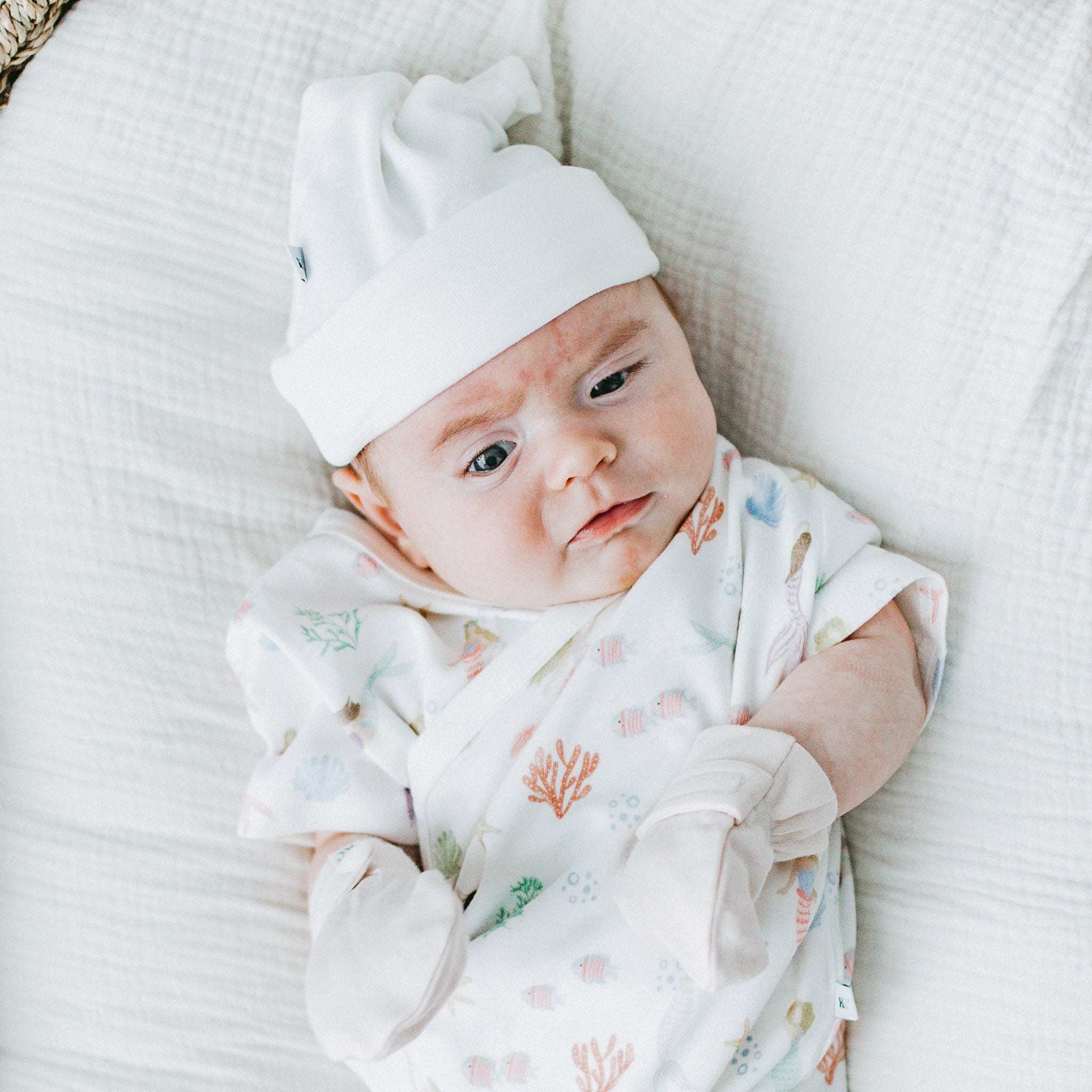 2-Pack Cosy Knot Hat - Stoneblue + Ivory