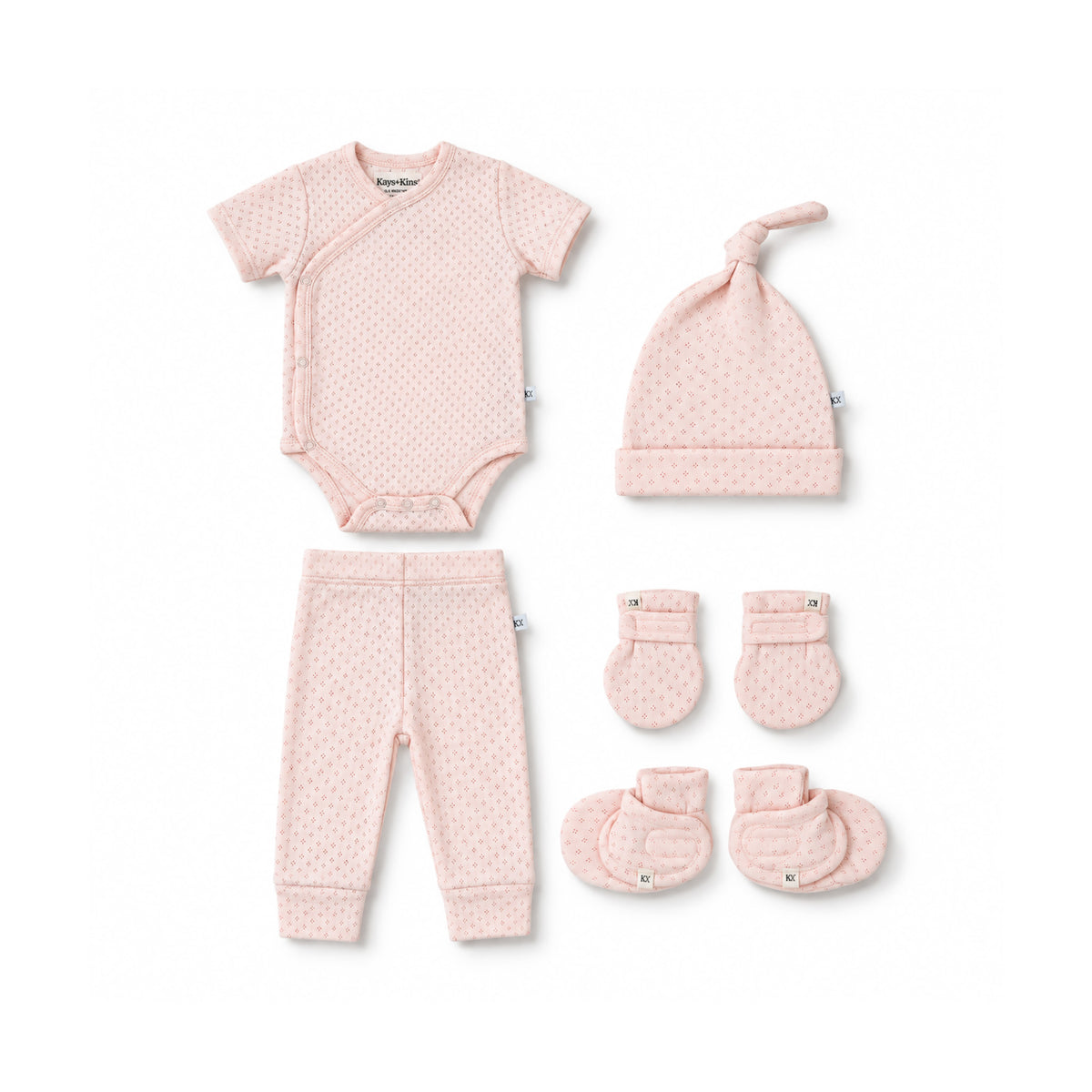 Newborn Kimono Set-Blush Taupe