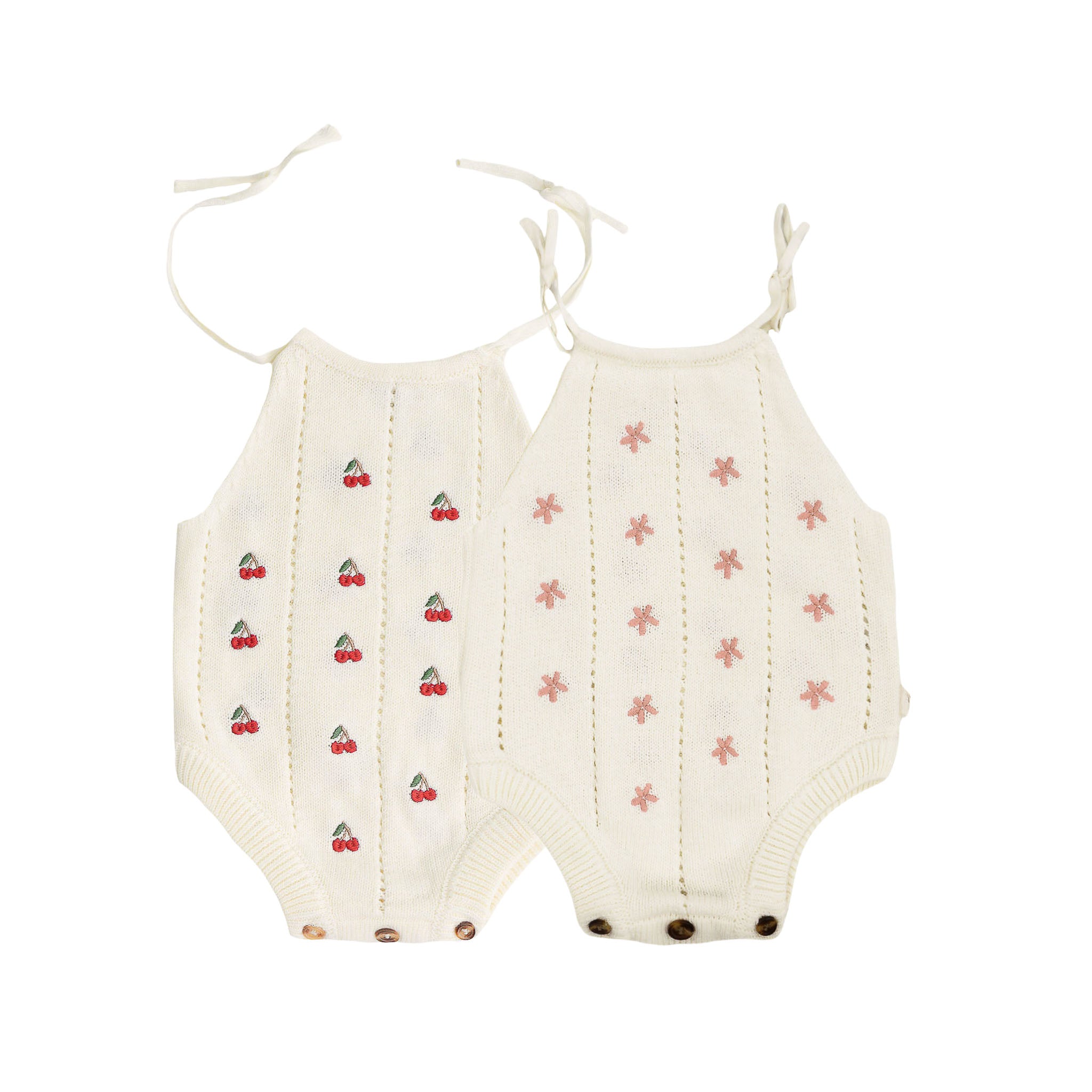 2-Pack Knit Rompers